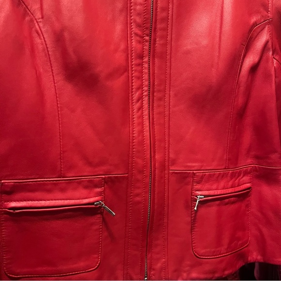 Red Leather Jacket - Picture 5 of 8